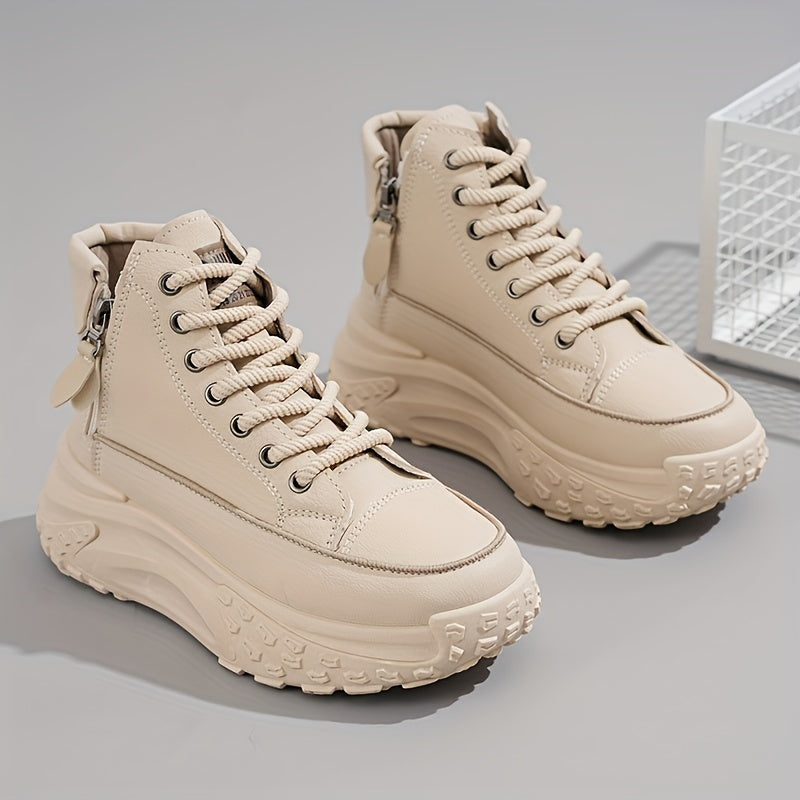 Lässige High-Top Plateau-Sneaker für Damen | Perfekt für lässige Tage