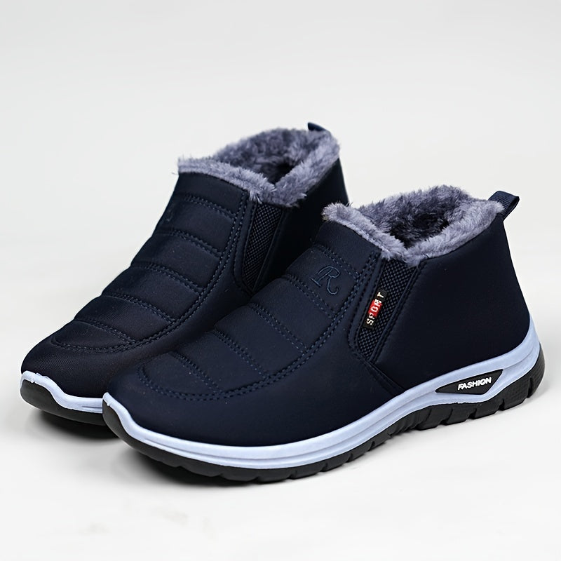 Winterschuhe Herren | Slip-On Mittlerer Schnitt Mit Elastikseitenteilen