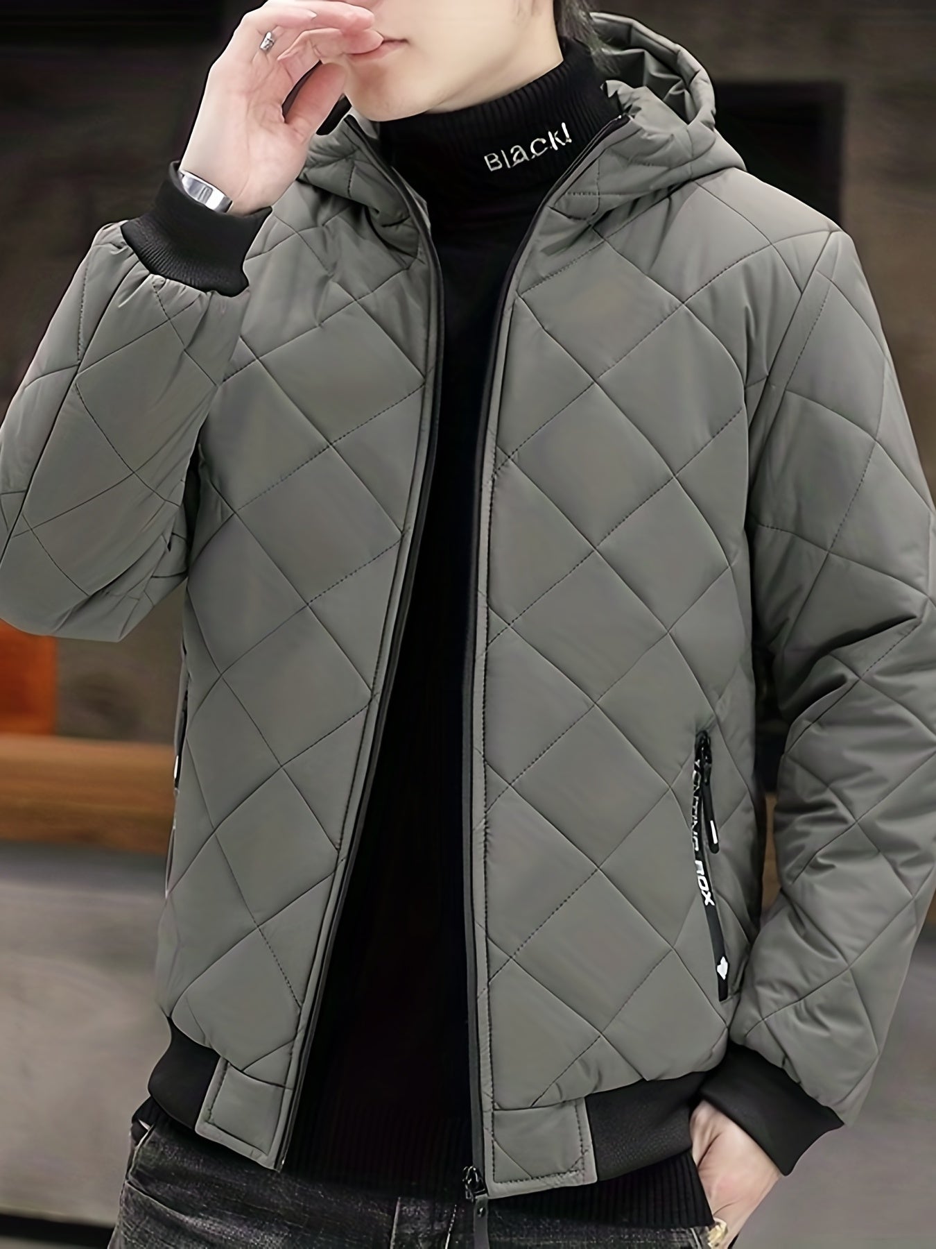 Warme Plüsch Kapuzen Winterjacke Für Herren | Perfekt für Outdoor-Aktivitäten