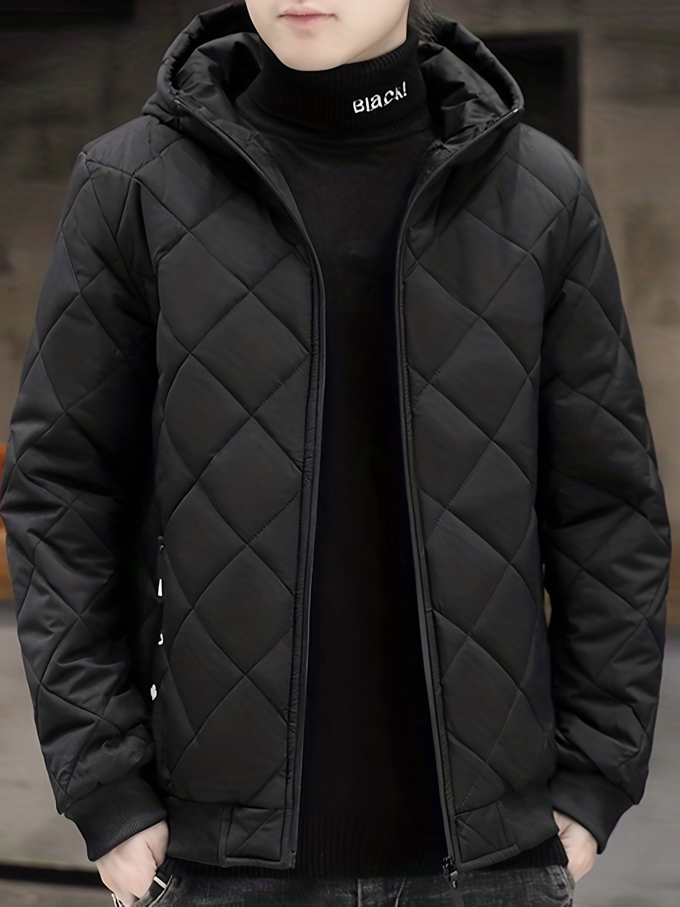 Warme Plüsch Kapuzen Winterjacke Für Herren | Perfekt für Outdoor-Aktivitäten