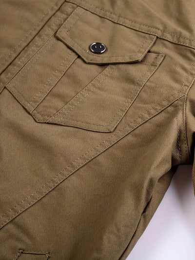 Warme Unifarbene Multi-Taschen Outdoorjacke Für Winter Für Herren | Perfekt für Outdoor-Aktivitäten