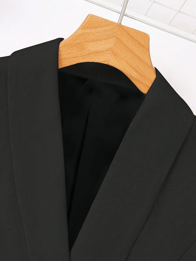 Stilvolles Eintöniges Zweiteiliges Blazer Set Für Damen | Ideal für jede Gelegenheit