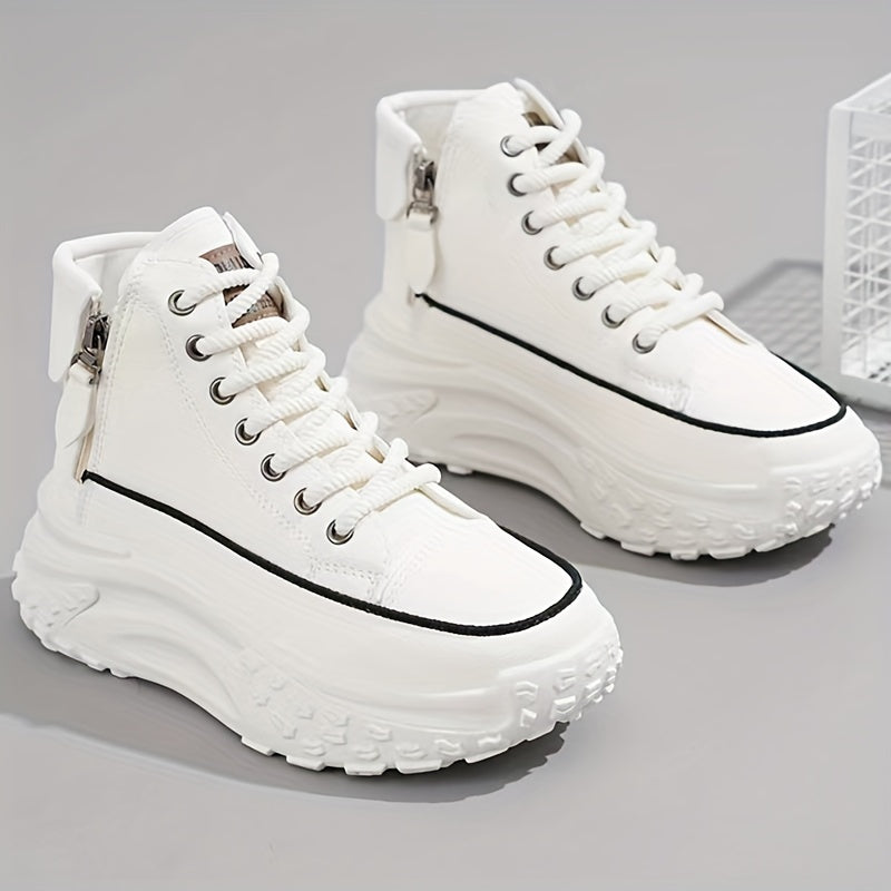 Lässige High-Top Plateau-Sneaker für Damen | Perfekt für lässige Tage