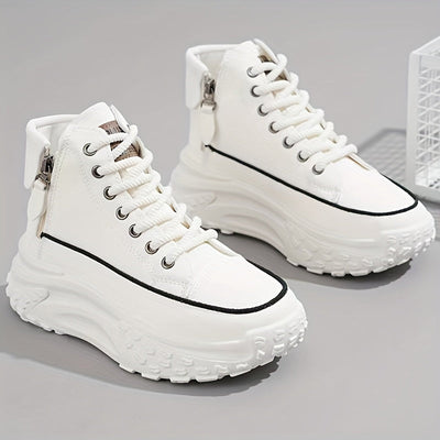 Lässige High-Top Plateau-Sneaker für Damen | Perfekt für lässige Tage