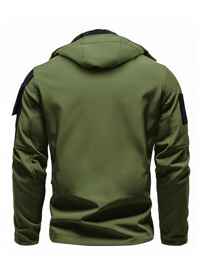 Taktische Kapuzen-Outdoorjacke Wasserdicht Winddicht Isoliert Für Herren | Perfekt für Outdoor-Aktivitäten