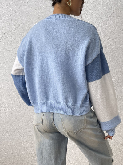 Strick-Cardigan | Oversized Passform | Modernes Block-Design