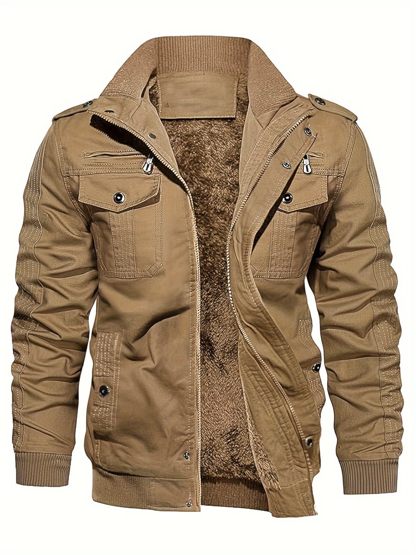 Retro Stijl Staande Kragen Winter Jacke Für Herren | Perfekt für den Winter
