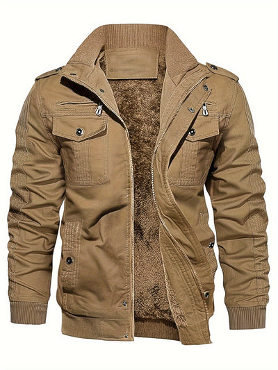 Retro Stijl Staande Kragen Winter Jacke Für Herren | Perfekt für den Winter