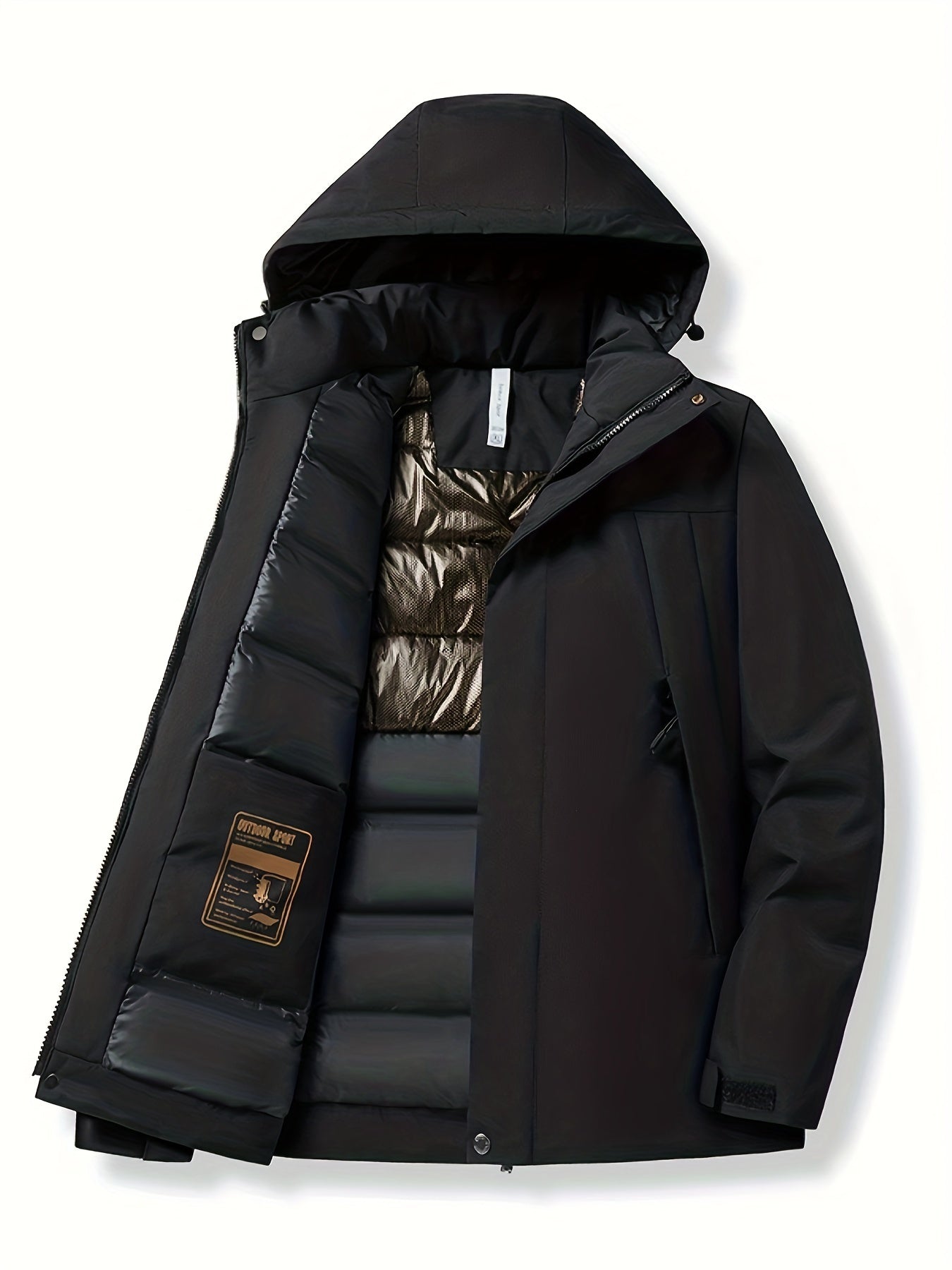 Elegante Wasserdichte Fleece Winterjacke mit Kapuze für Damen | Perfekt für Outdoor-Aktivitäten