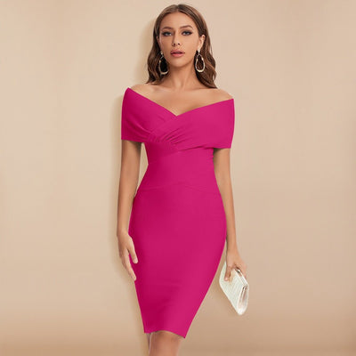 Vivora™ – Damen Kleid mit V-Ausschnitt für Elegante Anlässe
