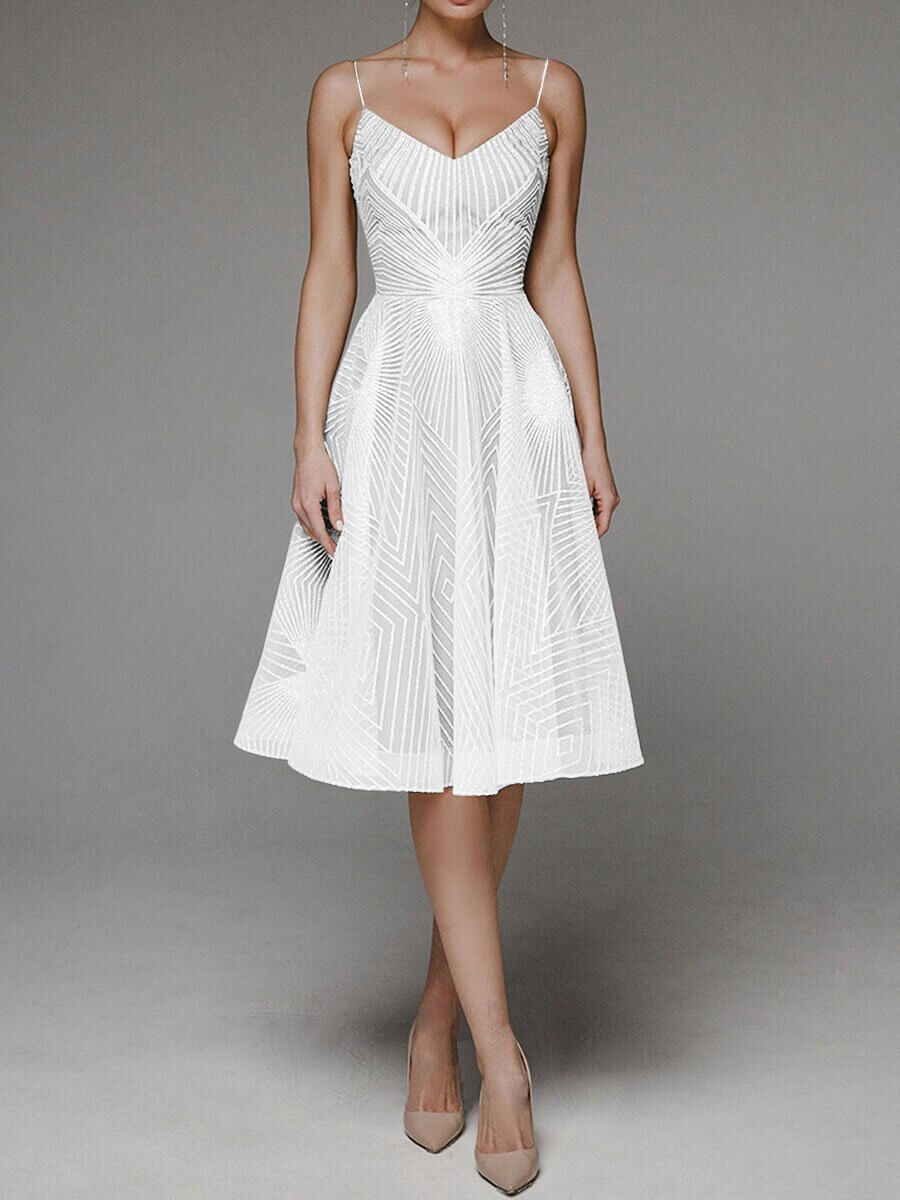 Elegantes A-Linien-Kleid | Spaghettiträger | Femininer Chic