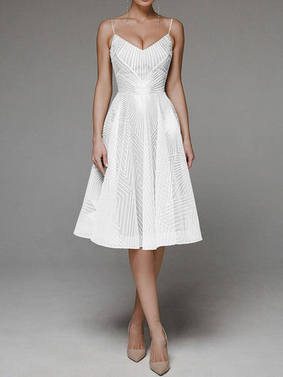 Elegantes A-Linien-Kleid | Spaghettiträger | Femininer Chic