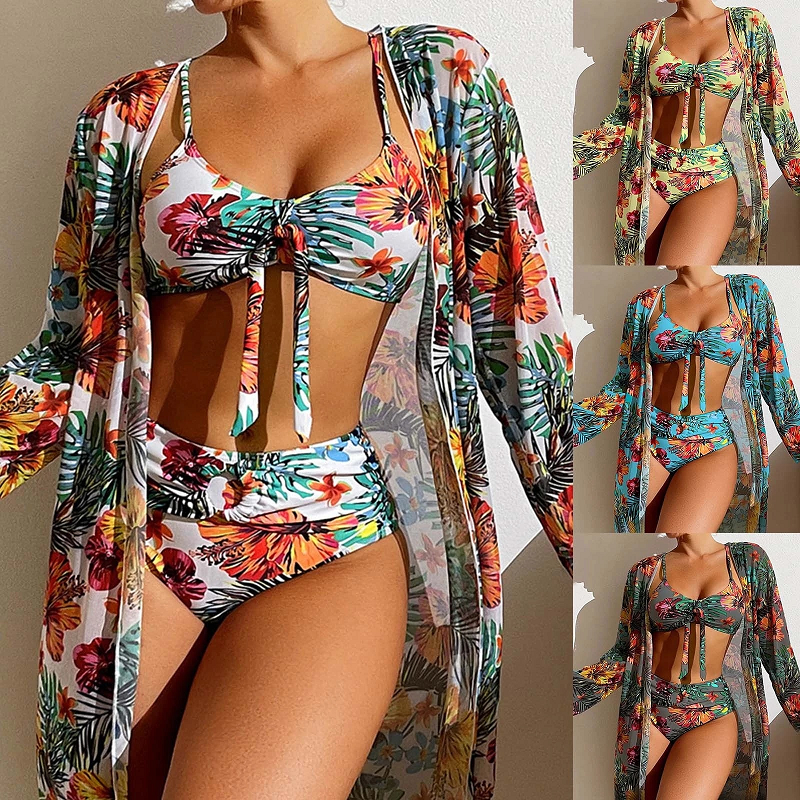 AquaCharm™ – Elegantes Dreiteiliges Bikini Set für Damen