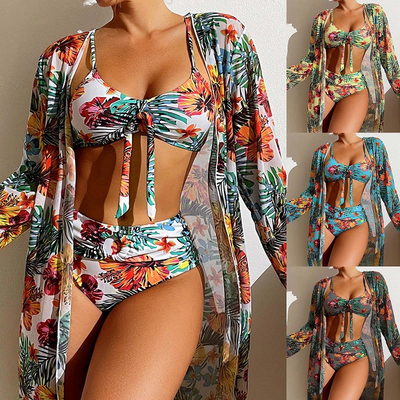 AquaCharm™ – Elegantes Dreiteiliges Bikini Set für Damen