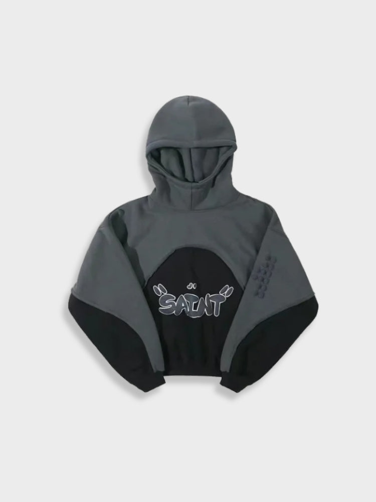 Vintage Dicker Hoodie Mit 3D Heiligen Druck Für Herren | Perfekt für Lässige Tage