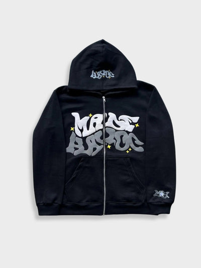 Vintage Bestickte Hoodie Mit Tasche Für Herren | Casual Streetwear für Alltag