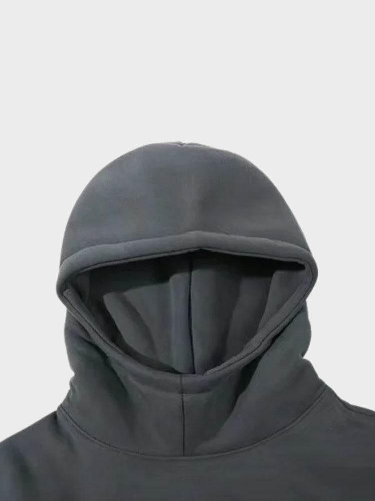 Vintage Dicker Hoodie Mit 3D Heiligen Druck Für Herren | Perfekt für Lässige Tage