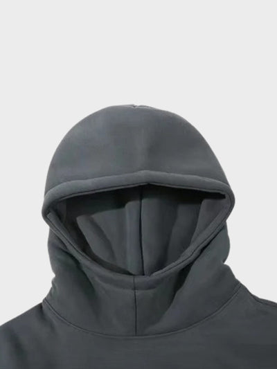 Vintage Dicker Hoodie Mit 3D Heiligen Druck Für Herren | Perfekt für Lässige Tage