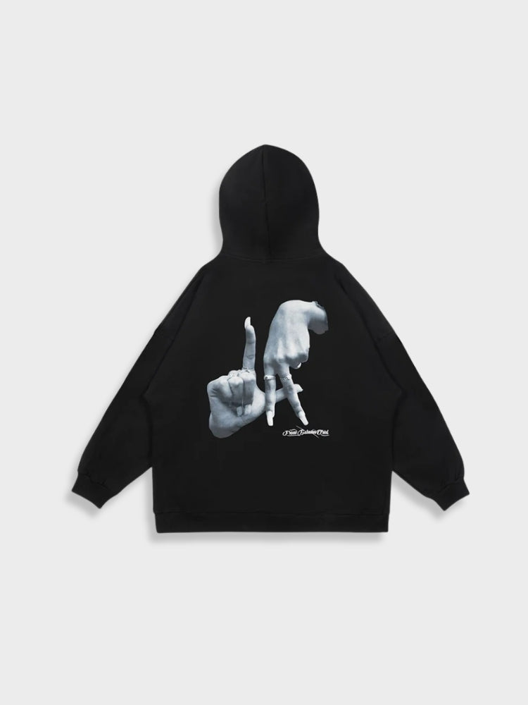 Vintage-Hoodie Schwarzer mit Kapuze für Herren | Perfekt für Outdoor-Aktivitäten