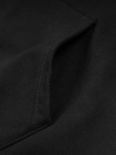 Vintage-Hoodie Schwarzer mit Kapuze für Herren | Perfekt für Outdoor-Aktivitäten