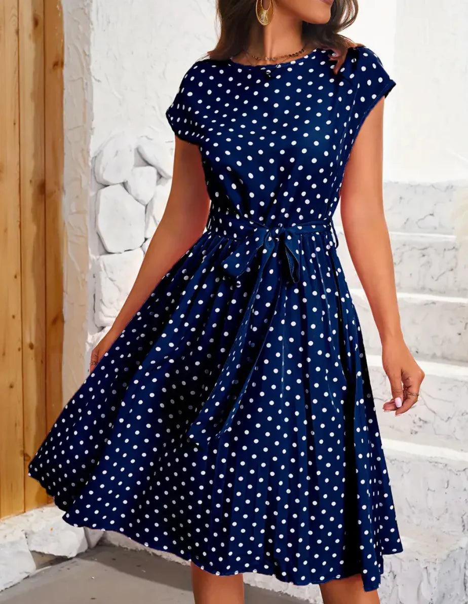 Aria - Punktkleid im Vintage-Stil, Elegant