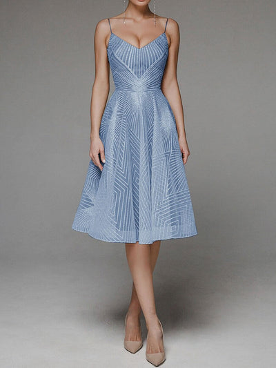 Elegantes A-Linien-Kleid | Spaghettiträger | Femininer Chic