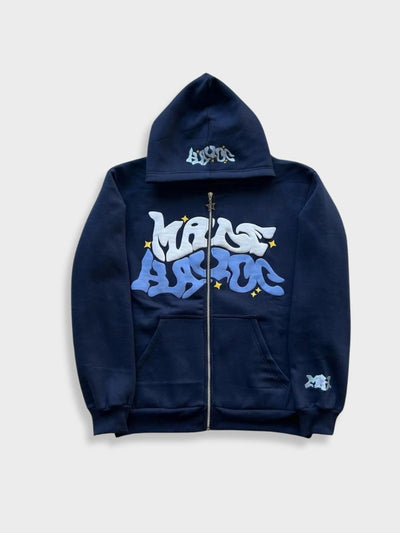 Vintage Bestickte Hoodie Mit Tasche Für Herren | Casual Streetwear für Alltag