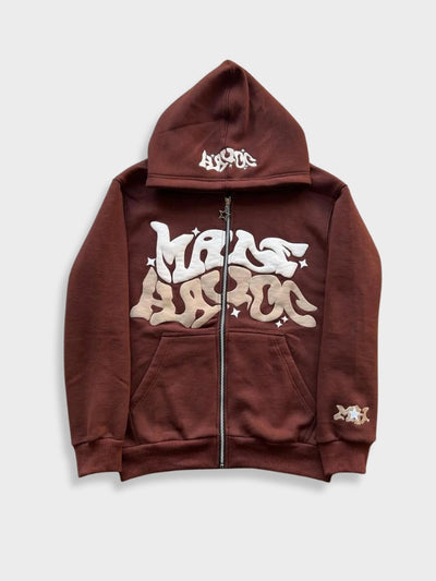 Vintage Bestickte Hoodie Mit Tasche Für Herren | Casual Streetwear für Alltag
