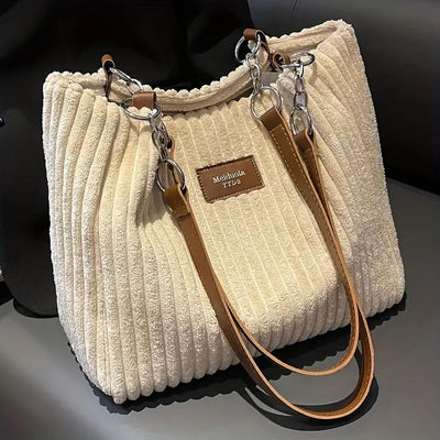 Umhängetasche aus Cord | Weiche Struktur | Elegant & Praktisch