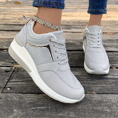 Lässige Einfarbige Freizeitsneaker für Damen | Perfekt für lässige Tage