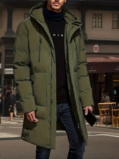 Warme Solide Kleur Puffer Winter Jacke Für Herren | Perfekt für Outdoor-Aktivitäten