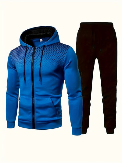 Casual Sportlicher Trainingsanzug Hoodie Und Kordelzughose Für Herren | Perfekt für Casual Days