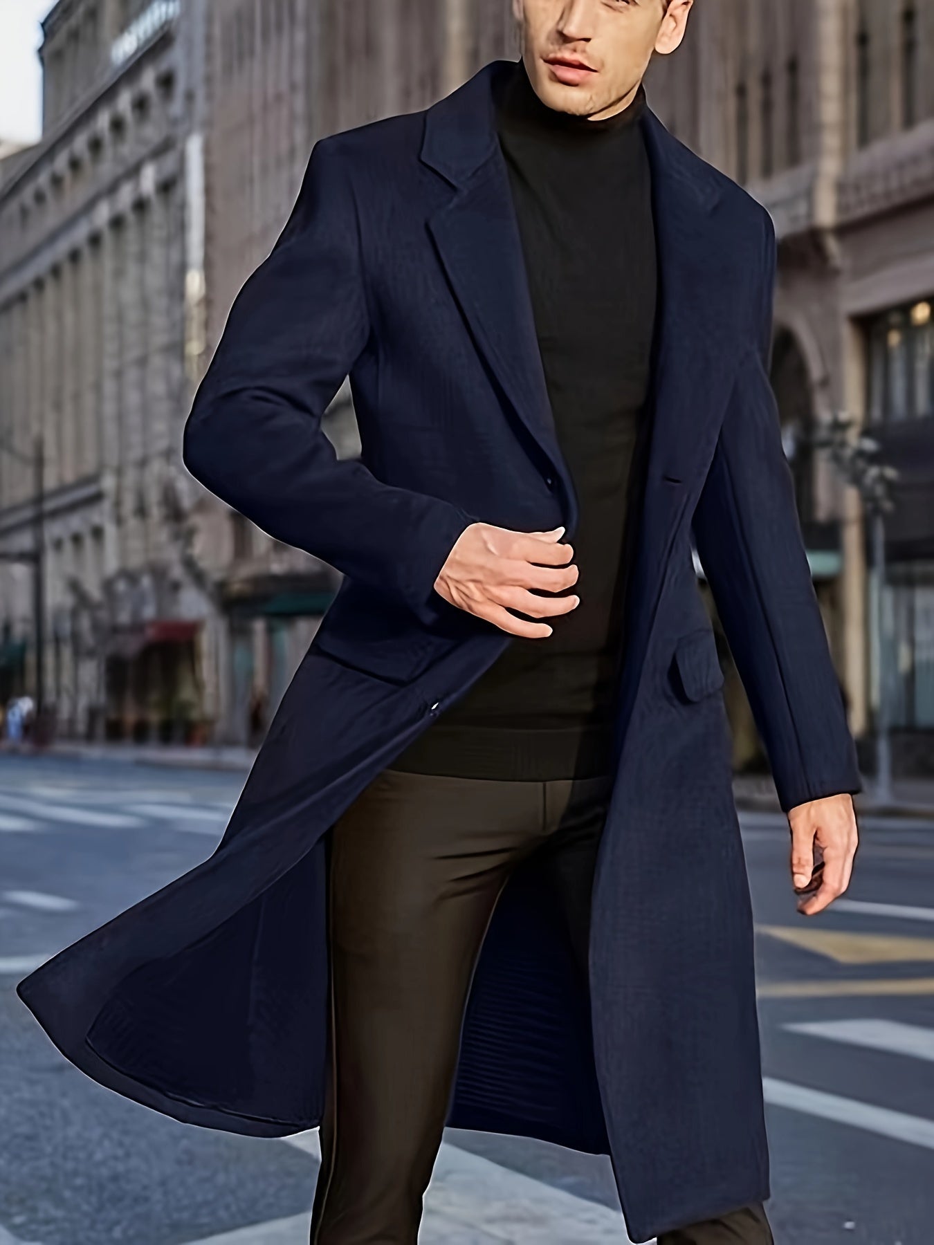 Stilvolle Retro Trench Winterjacke Für Herren | Ideal für Winter