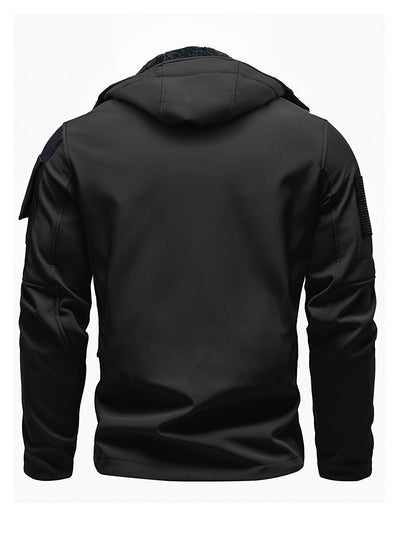 Taktische Kapuzen-Outdoorjacke Wasserdicht Winddicht Isoliert Für Herren | Perfekt für Outdoor-Aktivitäten