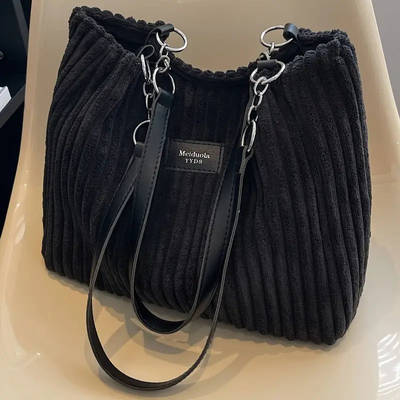 Umhängetasche aus Cord | Weiche Struktur | Elegant & Praktisch