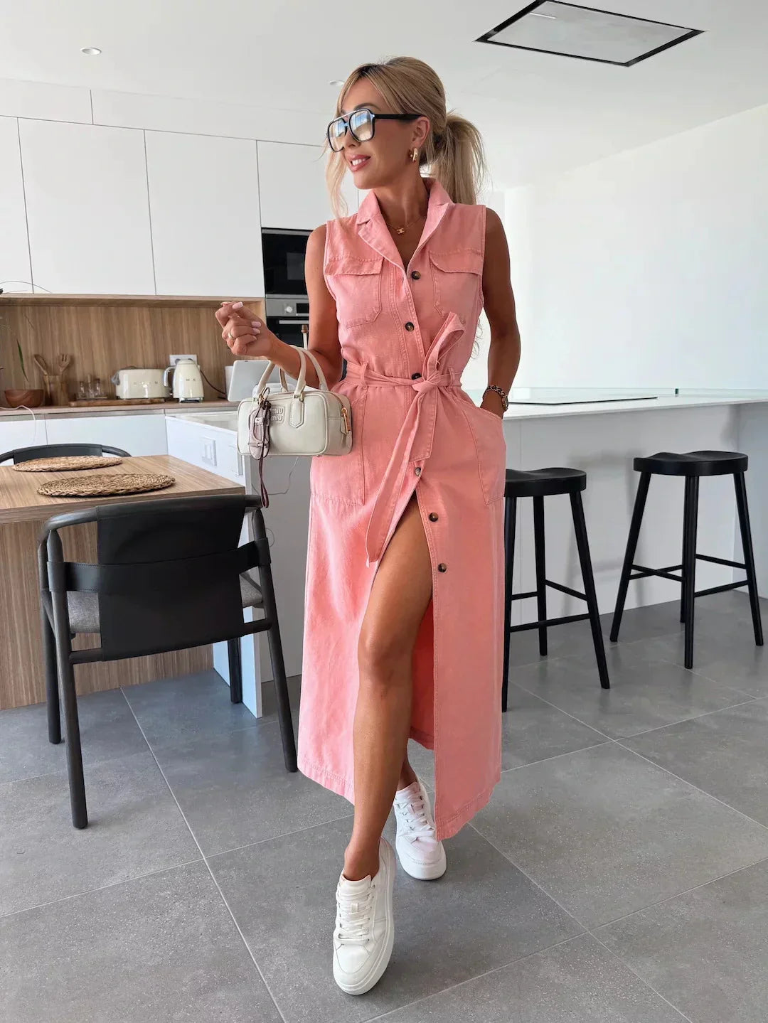 Isabelle | Maxi-Jeanskleid