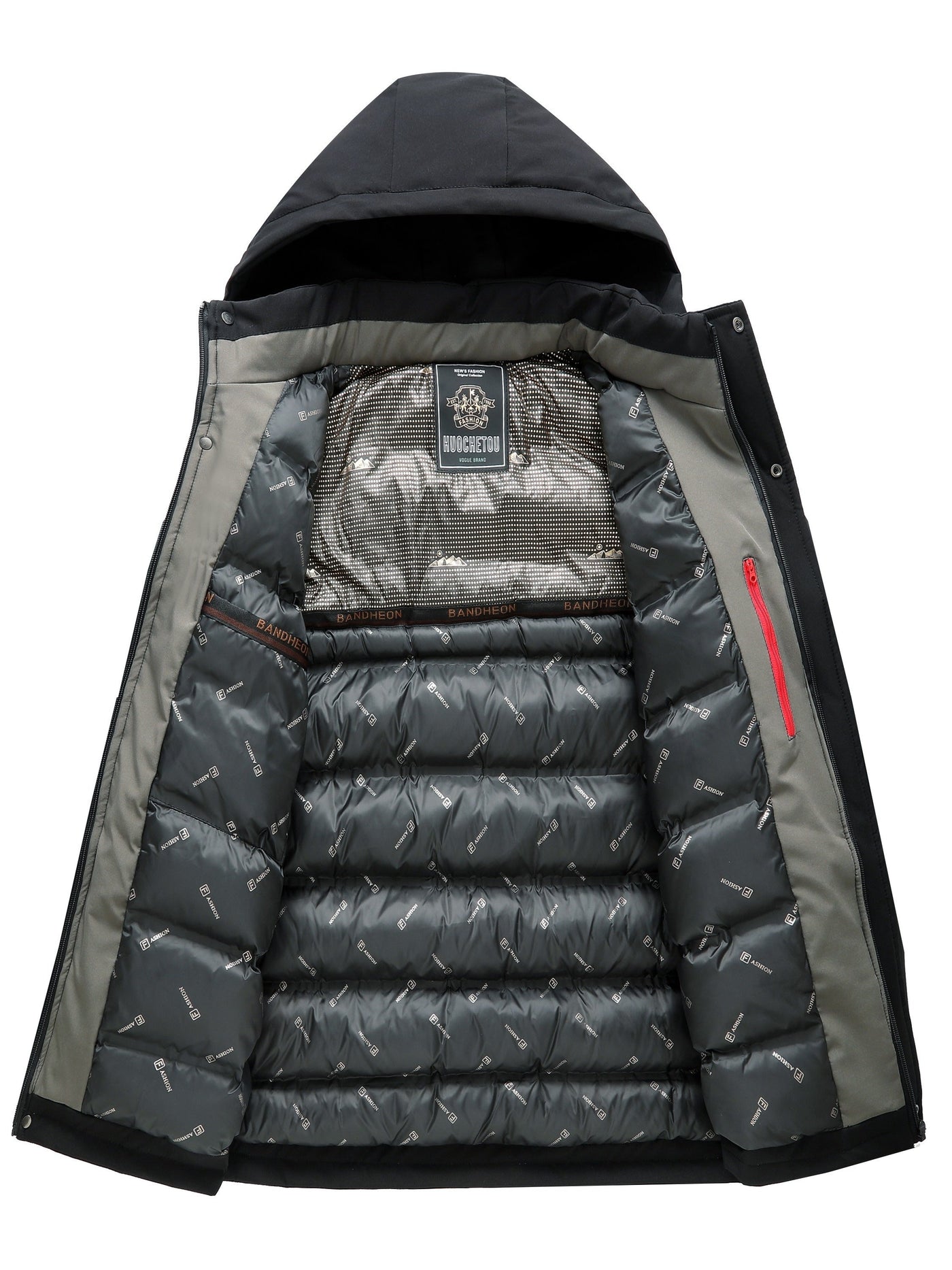 Lässige Thermojacke Mit Abnehmbarer Kapuze Winterjacke Für Herren | Perfekt für Outdoor-Aktivitäten