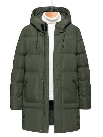 Warme Verdikte Midden-Lange Winter Jacke Für Herren | Perfekt für Freizeitaktivitäten