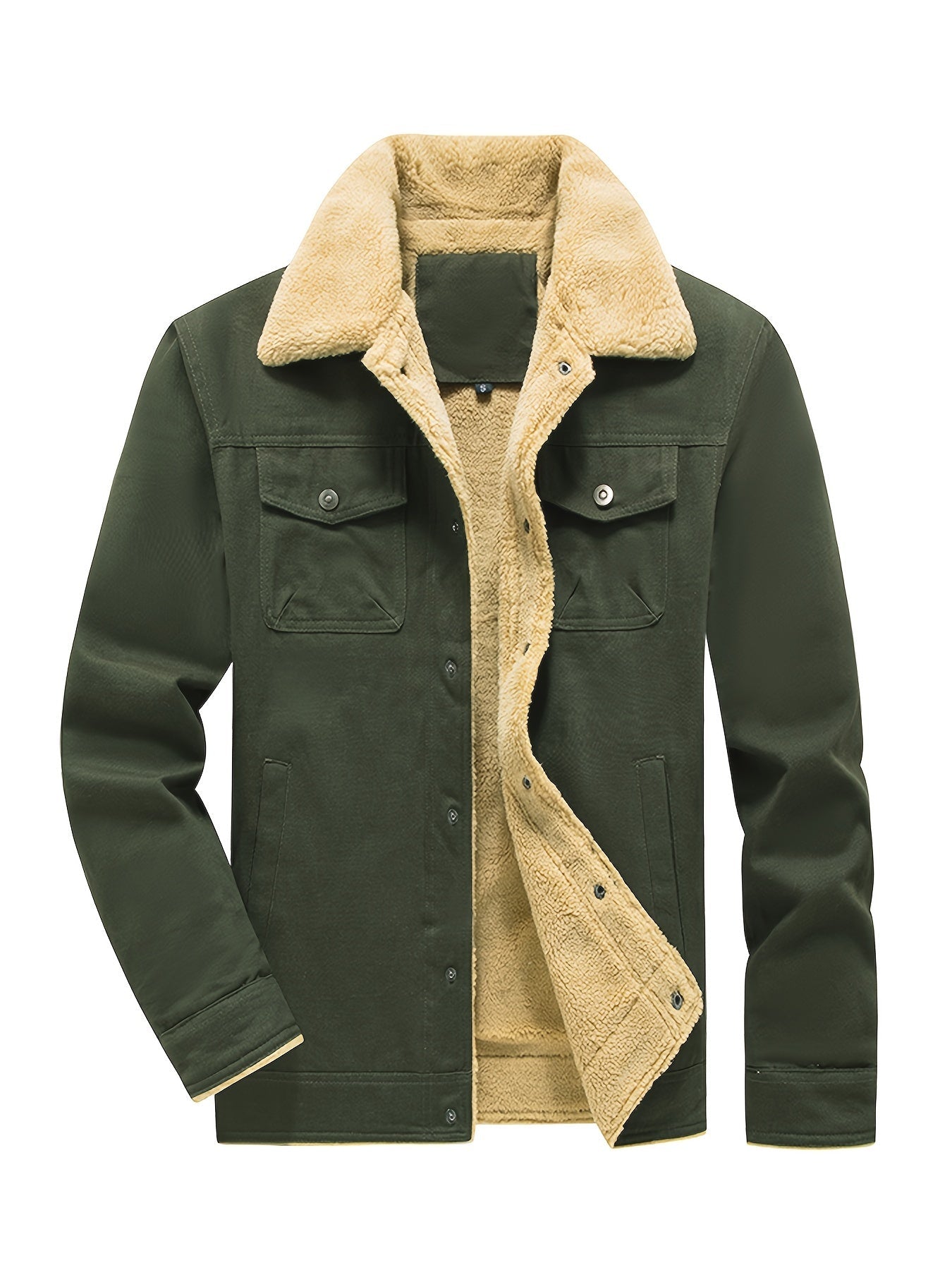 Casual Knopsluiting Met Zakken Winter Jacke Für Herren | Ideal für den Winter