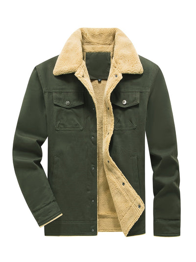 Casual Knopsluiting Met Zakken Winter Jacke Für Herren | Ideal für den Winter