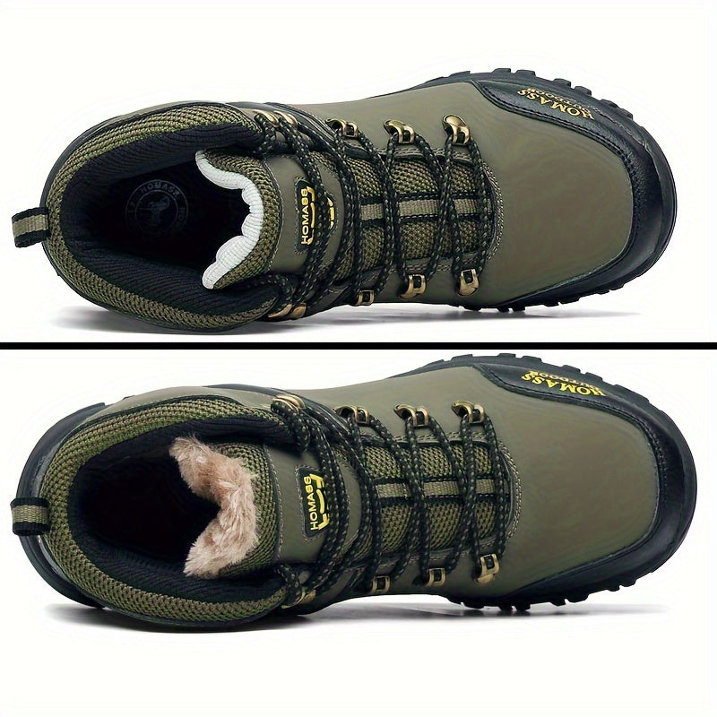 Winterschuhe Herren | Schnür-Wanderschuhe Mit Profilsohle