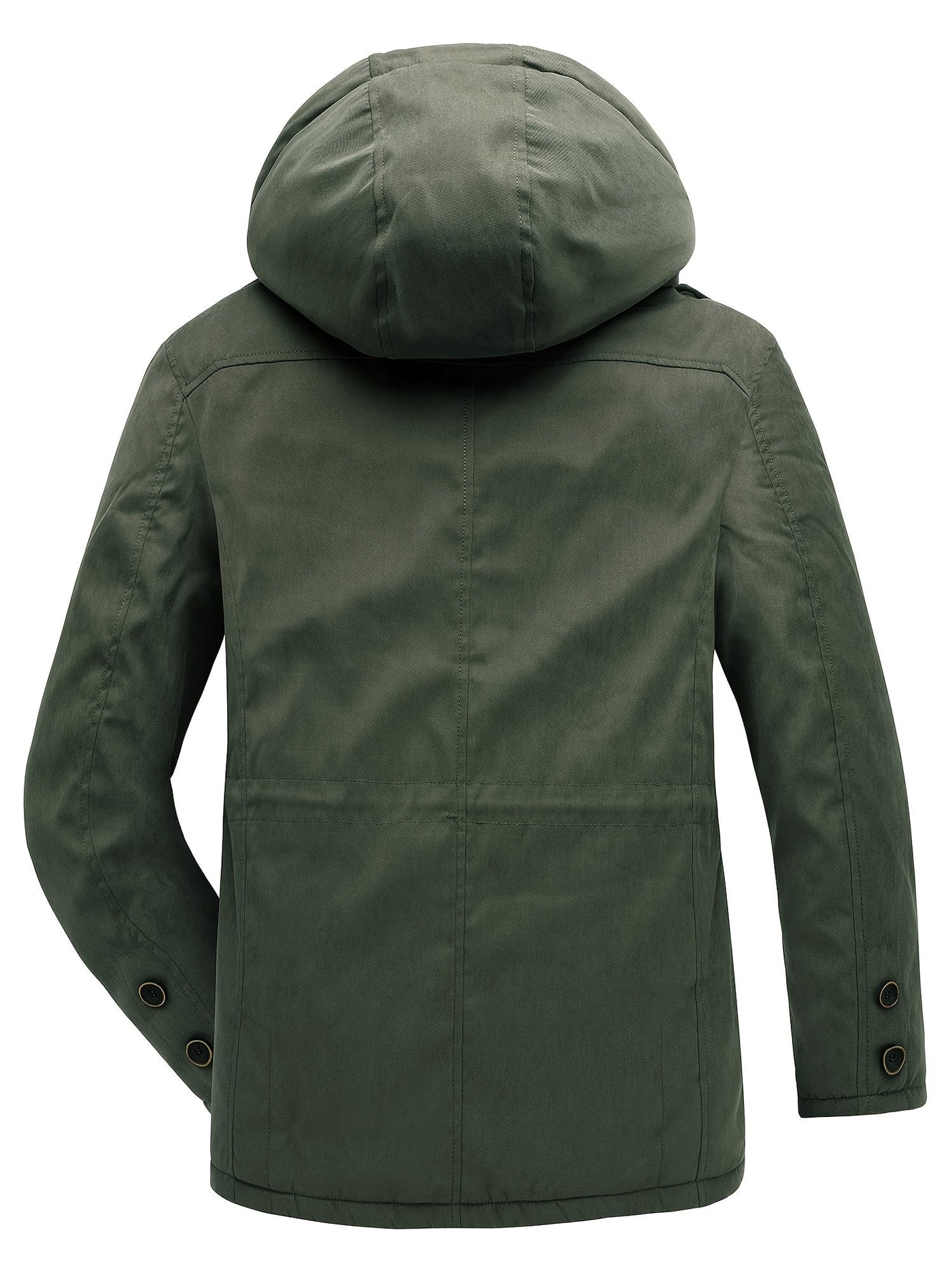 Warme Fleece Kapuzen Cargo Winterjacke | Perfekt für Outdoor-Aktivitäten