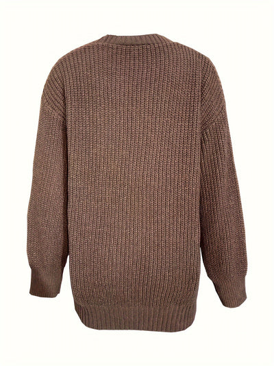 Eleganter warmer Baumwollstrickwaren-Cardigan für Damen | Ideal für jede Jahreszeit