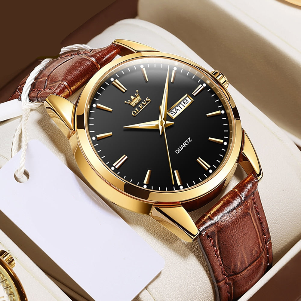 van Baerle® - Luxuriöse Business-Leder-Uhr