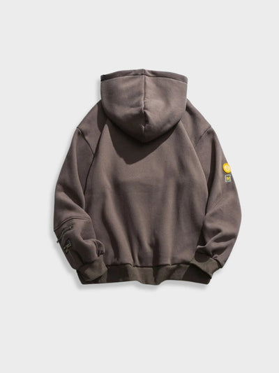 Vintage Emoji Druck Hoodie Für Herren | Bequeme Freizeitkleidung