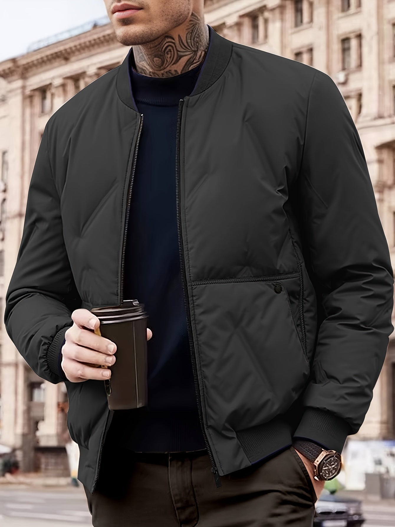 Warme Fleece Winterjacke Für Herren | Perfekt für Outdoor-Aktivitäten