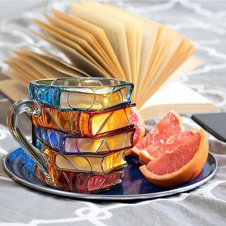 MugArt - Tasse mit Buchdekoration