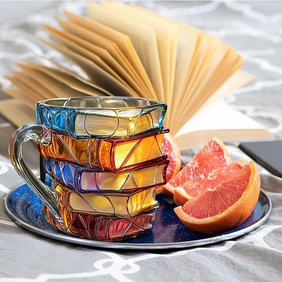 MugArt - Tasse mit Buchdekoration