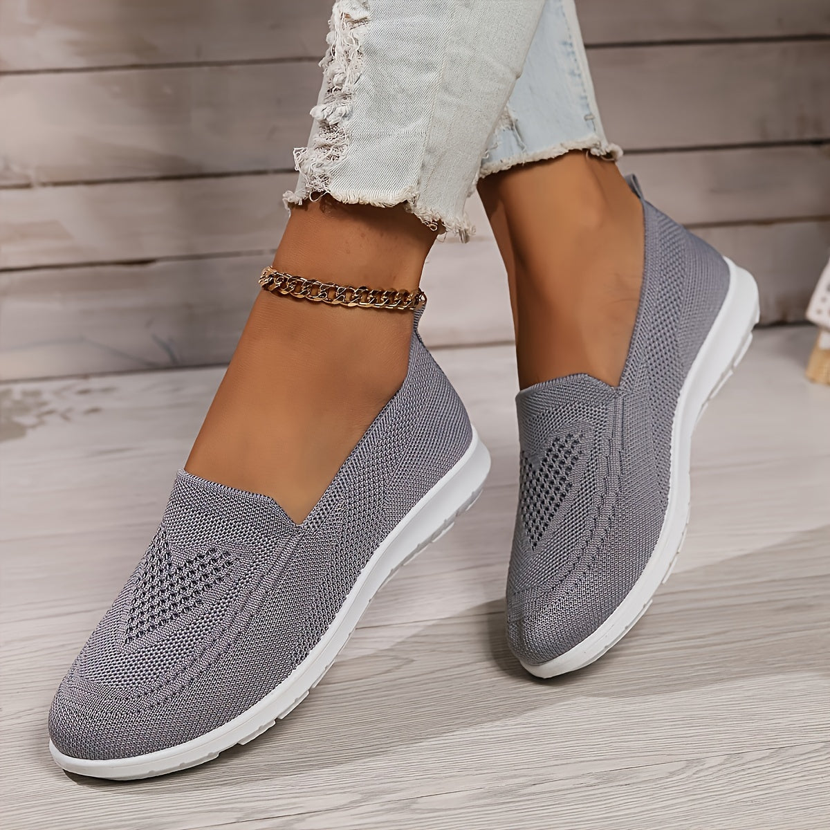 Elegante Gestrickte Unisex-Sneaker für Damen | Perfekt für Alltag