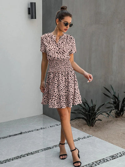 Betany - Trendiges Animal Print Mini Kleid
